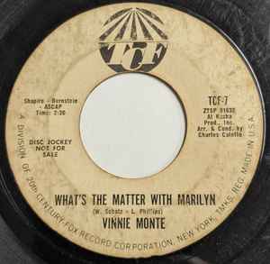 Vinnie Monte - What's The Matter With Marilyn / Hey, Look At The Winter Snow album cover