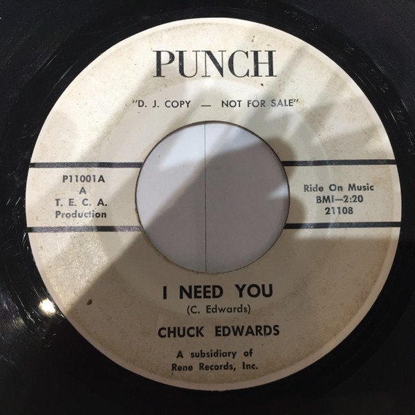 descargar álbum Chuck Edwards - I Need You