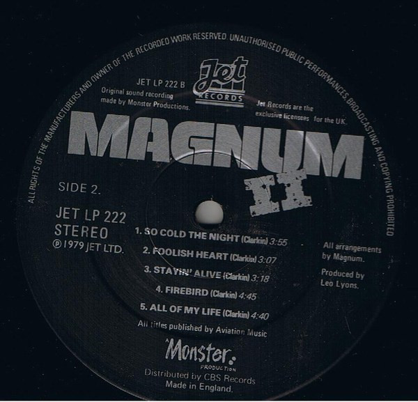 Magnum - Magnum II | Jet Records (JET LP 222) - 4