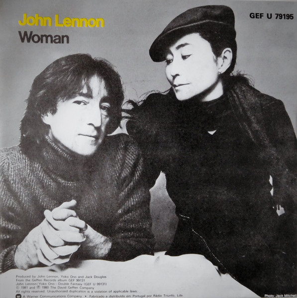 John Lennon - woman 7 inch single Stock Photo - Alamy