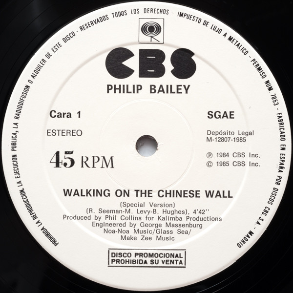 Philip Bailey / Freddie Mercury – Walking On The Chinese Wall / I