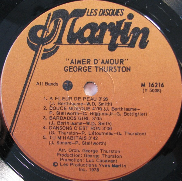 Boule Noire - Aimer D'Amour | Les Disques Martin (M 16216) - 4