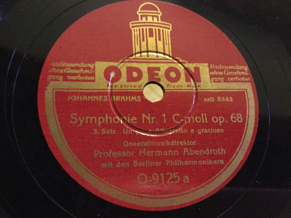 lataa albumi Hermann Abendroth, Berliner Philharmoniker - Symphonie Nr 1 C moll Op 68