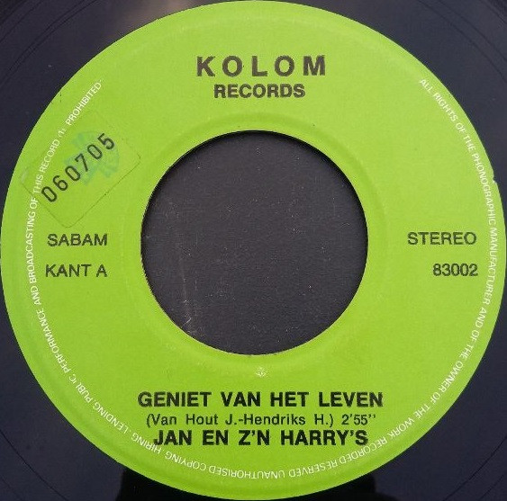 baixar álbum Jan En Z'n Harry's - Geniet Van Het Leven