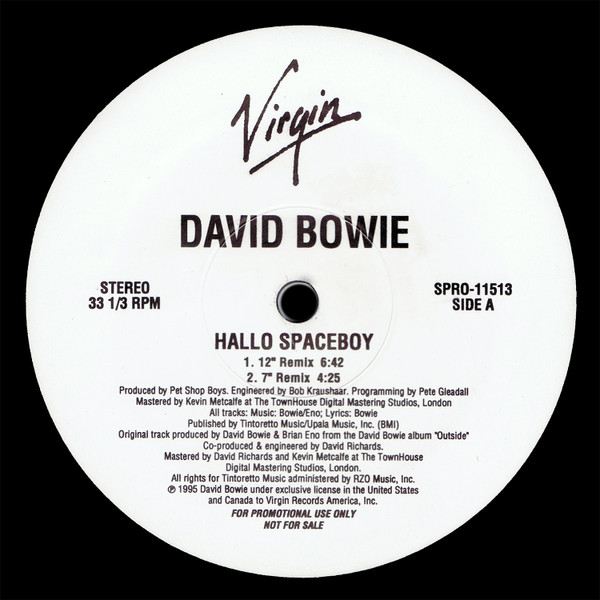 David Bowie – Hallo Spaceboy (1996, CD) - Discogs