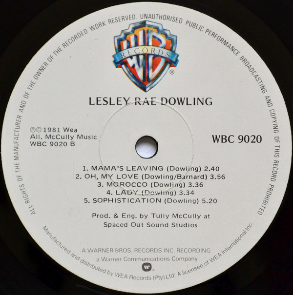 lataa albumi Lesley Rae Dowling - Lesley Rae Dowling