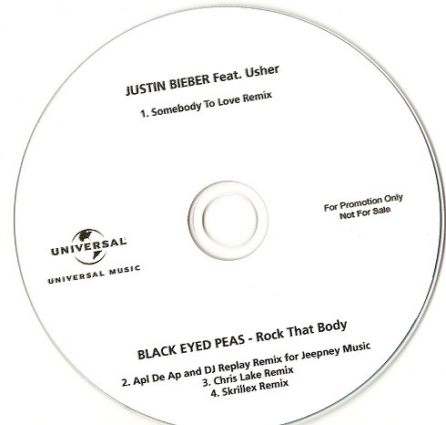 descargar álbum Justin Bieber Feat Usher Black Eyed Peas - Somebody To Love Rock That Body