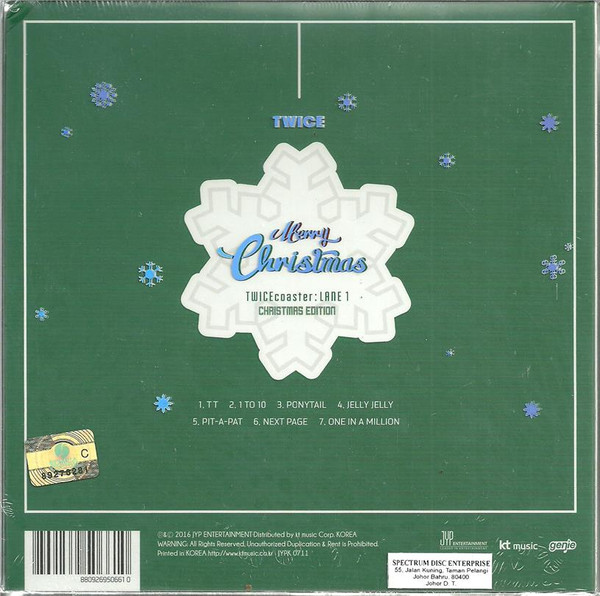 TWICE coaster LANE1 CHRISTMAS EDITION CD