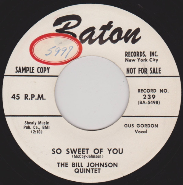 baixar álbum The Bill Johnson Quintet - So Sweet Of You Traveling Stranger