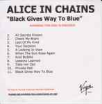 Cover of Black Gives Way To Blue, 2009, CDr