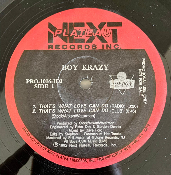 Boy Krazy – That's What Love Can Do (1991, CD) - Discogs