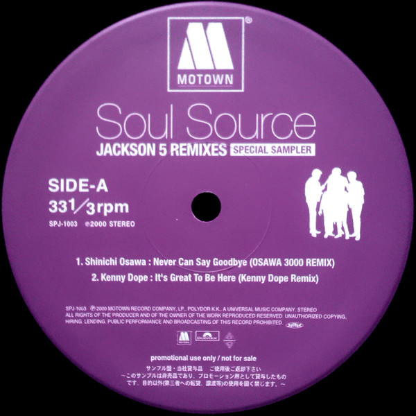 Jackson 5 – Soul Source Jackson 5 Remixes (Special Sampler) (2000 