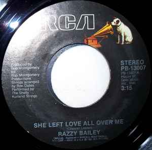 Razzy Bailey - She Left Love All Over Me album cover