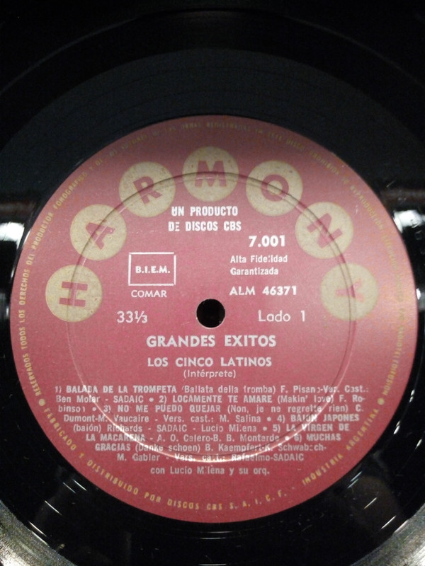 Album herunterladen Los Cinco Latinos - Grandes Exitos