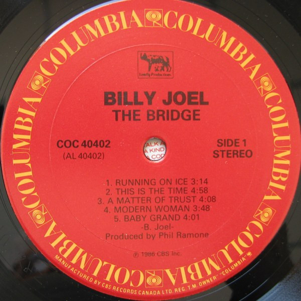 Billy Joel - The Bridge | Columbia (COC 40402) - 3