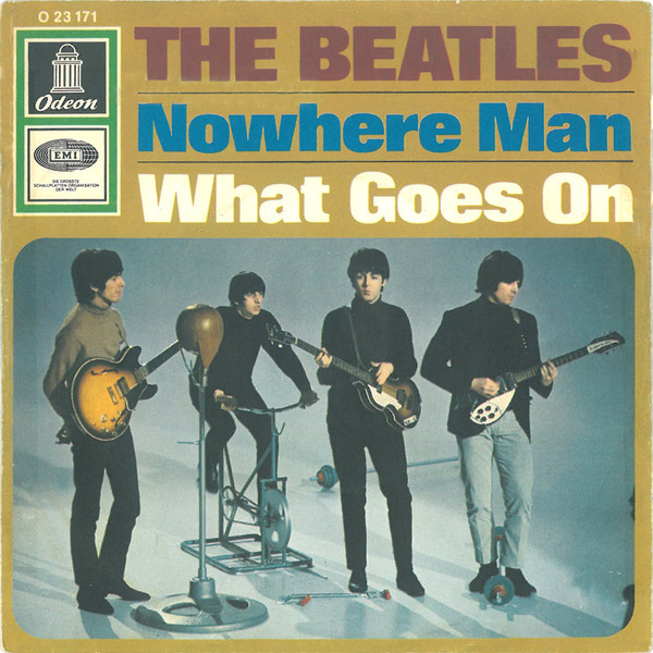 The Beatles – Nowhere Man / What Goes On (1966, Lipstick Ad, Vinyl 