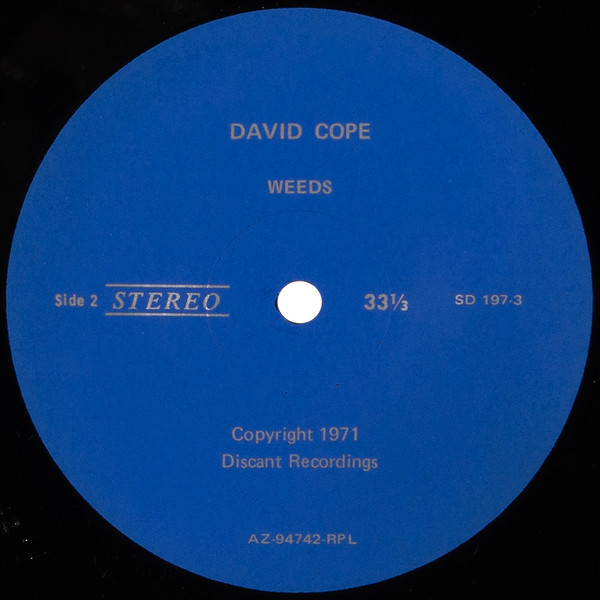télécharger l'album David Cope - K Weeds