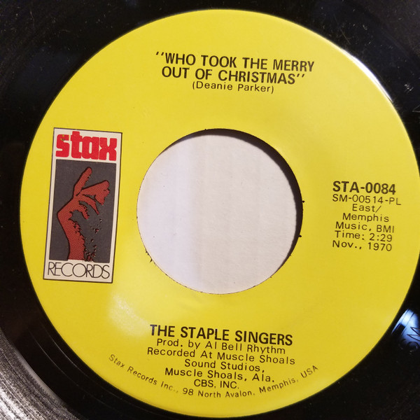 The Staple Singers – Who Took The Merry Out Of Christmas (1972