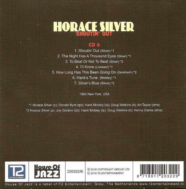 baixar álbum Horace Silver - Kind Of Silver