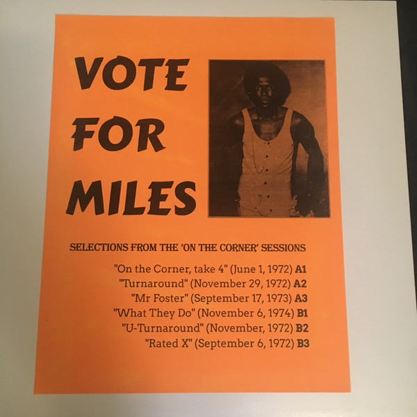 Miles Davis – Vote For Miles: Selections From The 'On The Corner