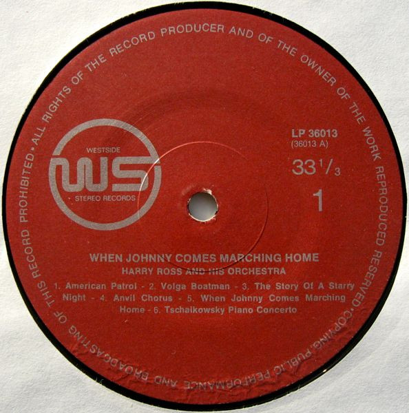 Album herunterladen Harry Ross And His Orchestra - When Johnny Comes Marching Home