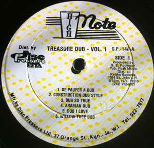 Arthur "Duke" Reid - Treasure Dub - Volume 1 album cover