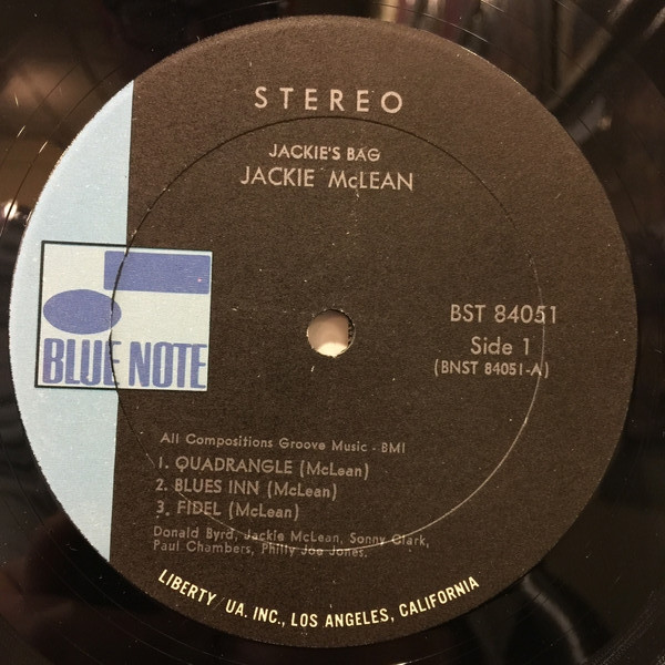 Jackie McLean – Jackie's Bag (1970, Vinyl) - Discogs