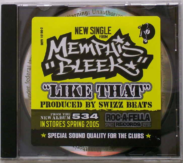 Memphis Bleek – Like That (2005, Vinyl) - Discogs