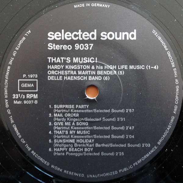 Various - That's Music! | Selected Sound (9037) - 4