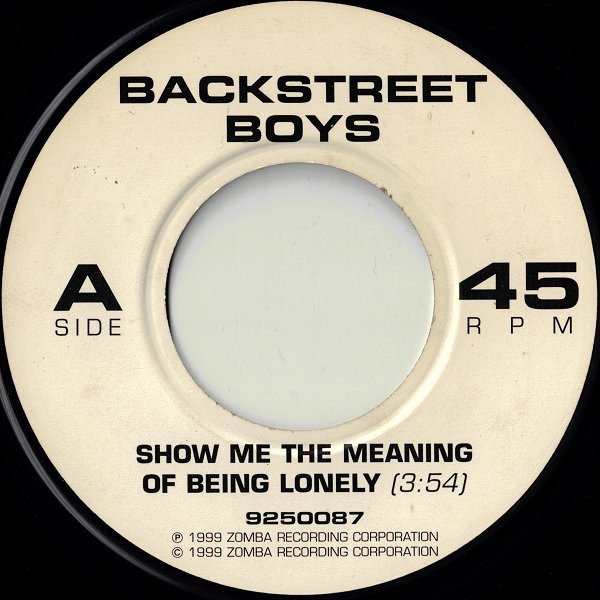 Backstreet Boys 12” Show Me The Meaning Of Being Lonely * VG++