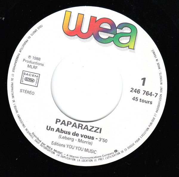 descargar álbum Paparazzi - Un Abus De Vous