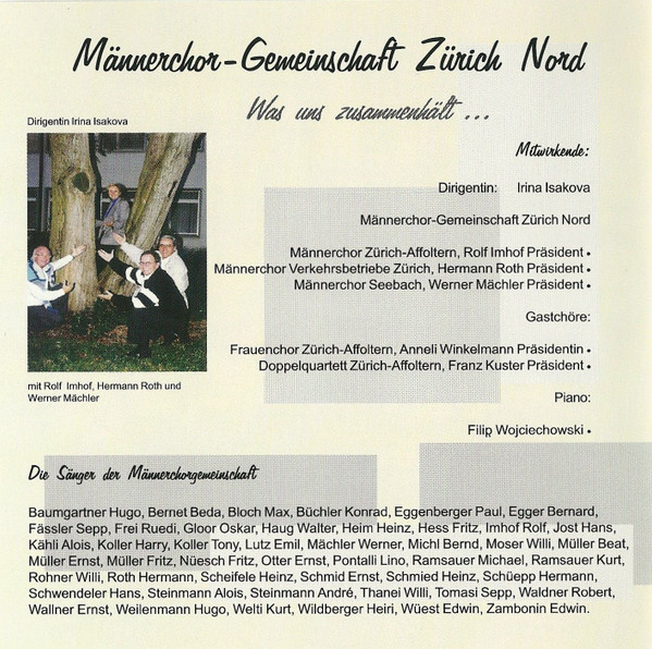 lataa albumi MännerchorGemeinschaft Zürich Nord - Was Uns Zusammenhält