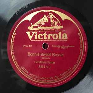 Geraldine Farrar - Bonnie Sweet Bessie album cover