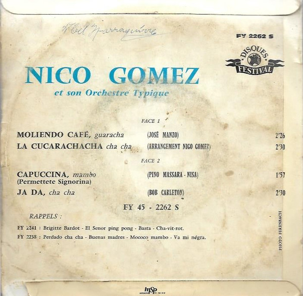 ladda ner album Nico Gomez Et Son Orchestre Typique - Nico Gomez Et Son Orchestre Typique