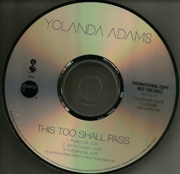 descargar álbum Yolanda Adams - This Too Shall Pass