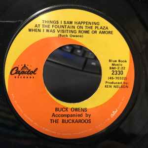 Buck Owens - Things I Saw Happening At The Fountain On The Plaza When I Was Visiting Rome Or Amore album cover