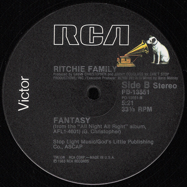last ned album The Ritchie Family - All Night All Right