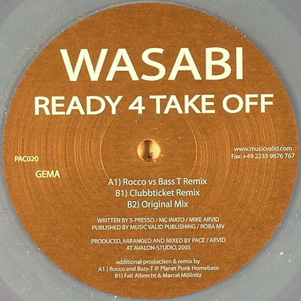 Wasabi – Ready 4 Take Off (2005, Transparent, Vinyl) - Discogs