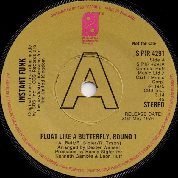 Instant Funk – Float Like A Butterfly (1976, Vinyl) - Discogs