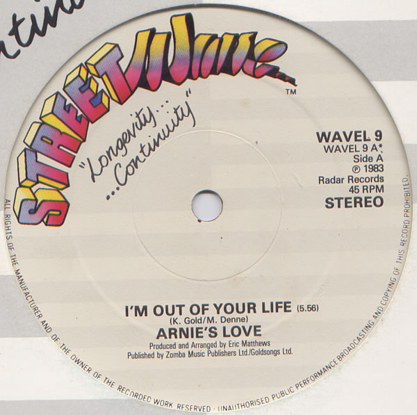 Arnie's Love – I'm Out Of Your Life (1983, Vinyl) - Discogs