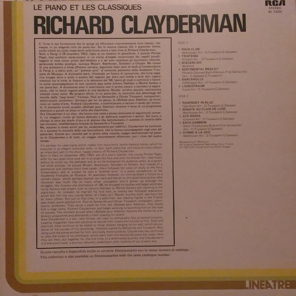 télécharger l'album Richard Clayderman - Le Piano Et Les Classiques
