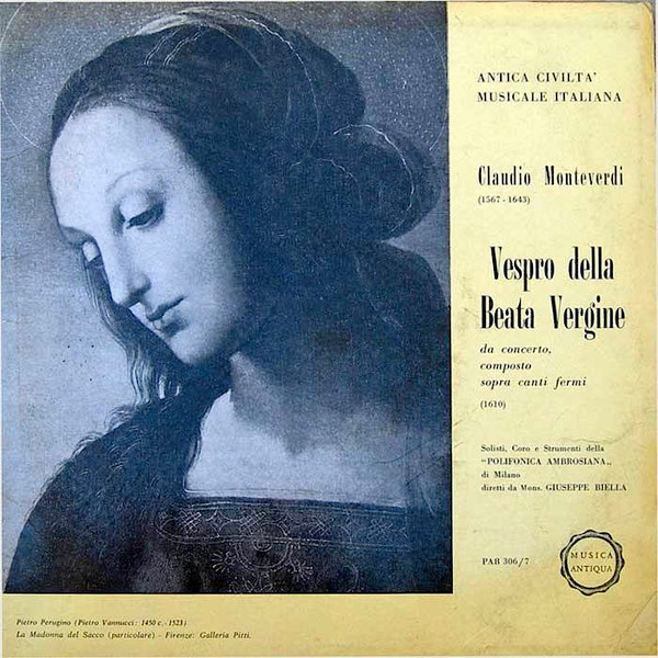 last ned album Claudio Monteverdi, Solisti E Coro Della Polifonica Ambrosiana - Vespro della Beata Vergine