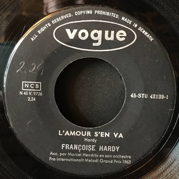baixar álbum Françoise Hardy - Lamour Sen Va