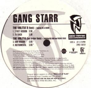 Gang Starr – The Militia II (Remix) / 1/2 & 1/2 (1998, Vinyl) - Discogs