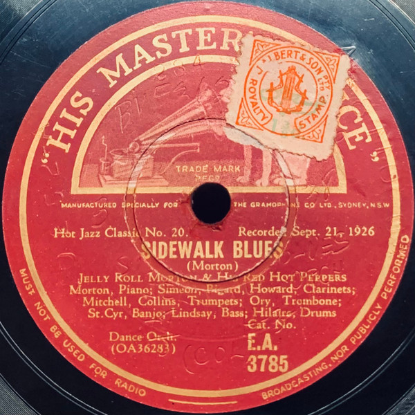 Jelly Roll Morton & His Red Hot Peppers – Sidewalk Blues / Dead 