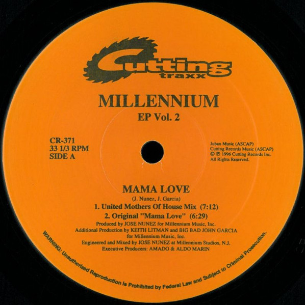 Millennium – EP Vol. 2 - Mama Love / Work That Body (1996, Vinyl