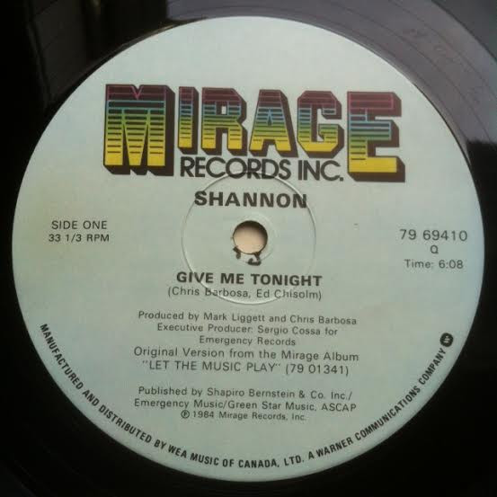 Shannon - Give Me Tonight | Releases | Discogs