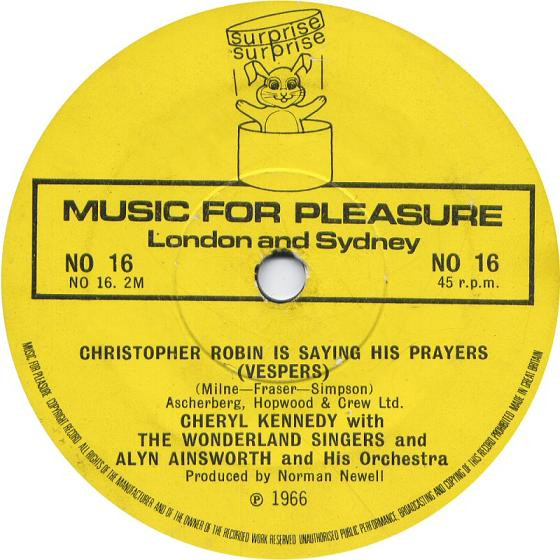 Album herunterladen Cheryl Kennedy With The Wonderland Singers And Alyn Ainsworth And His Orchestra - Christopher Robin At Buckingham PalaceChristopher Robin Is Saying His Prayers