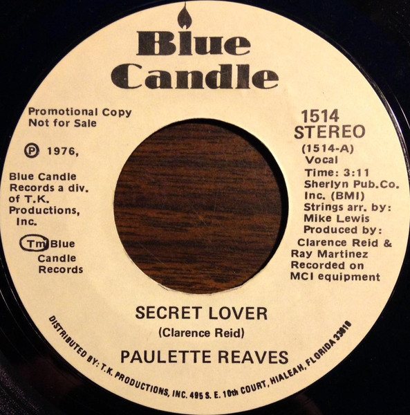 Paulette Reaves – Secret Lover (1976, Vinyl) - Discogs