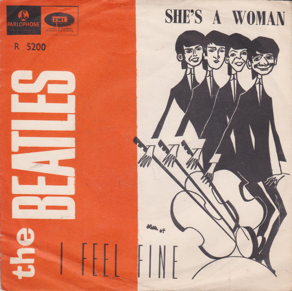 The Beatles – I Feel Fine / She's A Woman (1964, Scranton Pressing